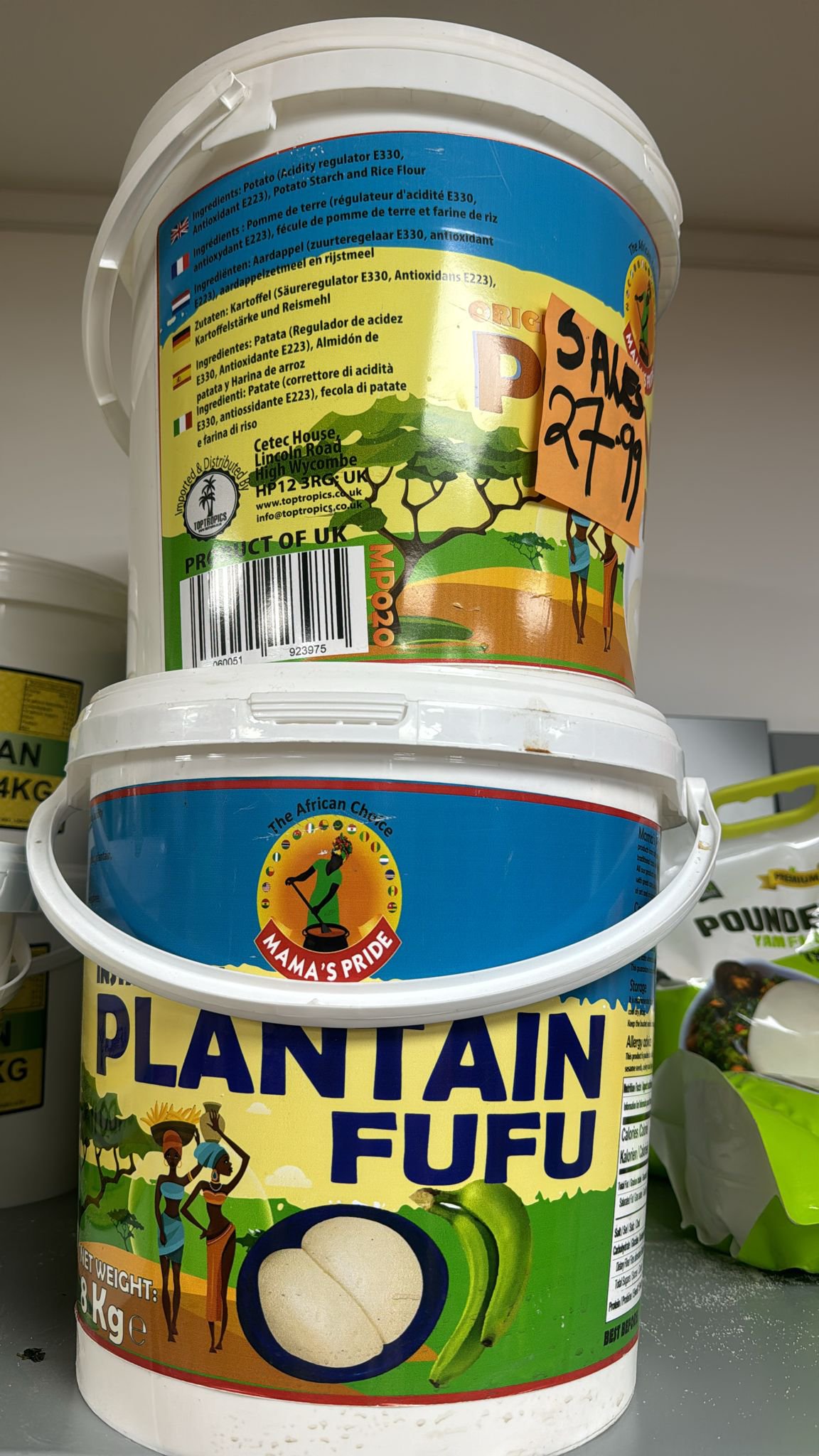 Plantain fufu 8kg 
SALES